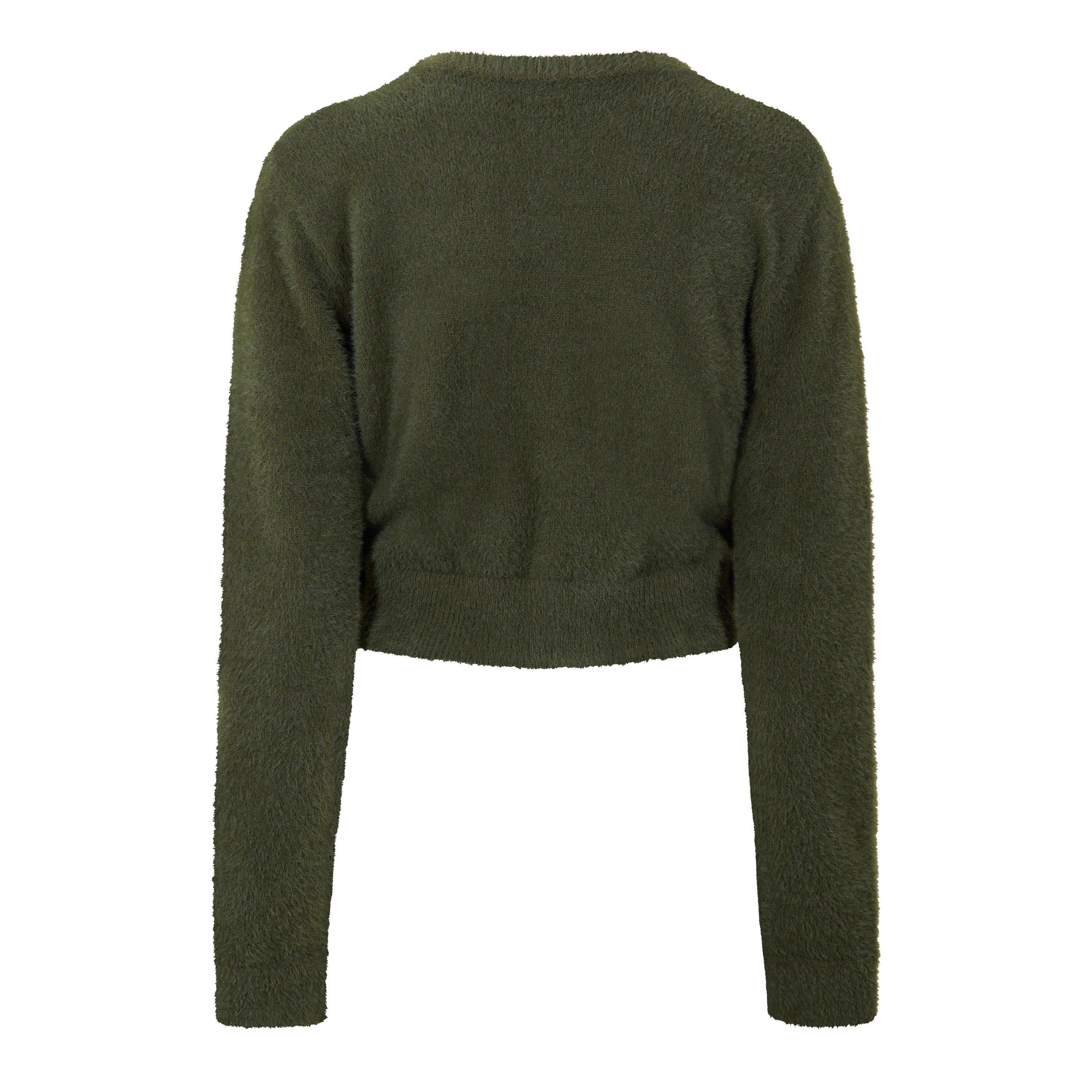 Jack Wills JW Knit Jacquard Cropped Sweatshirt