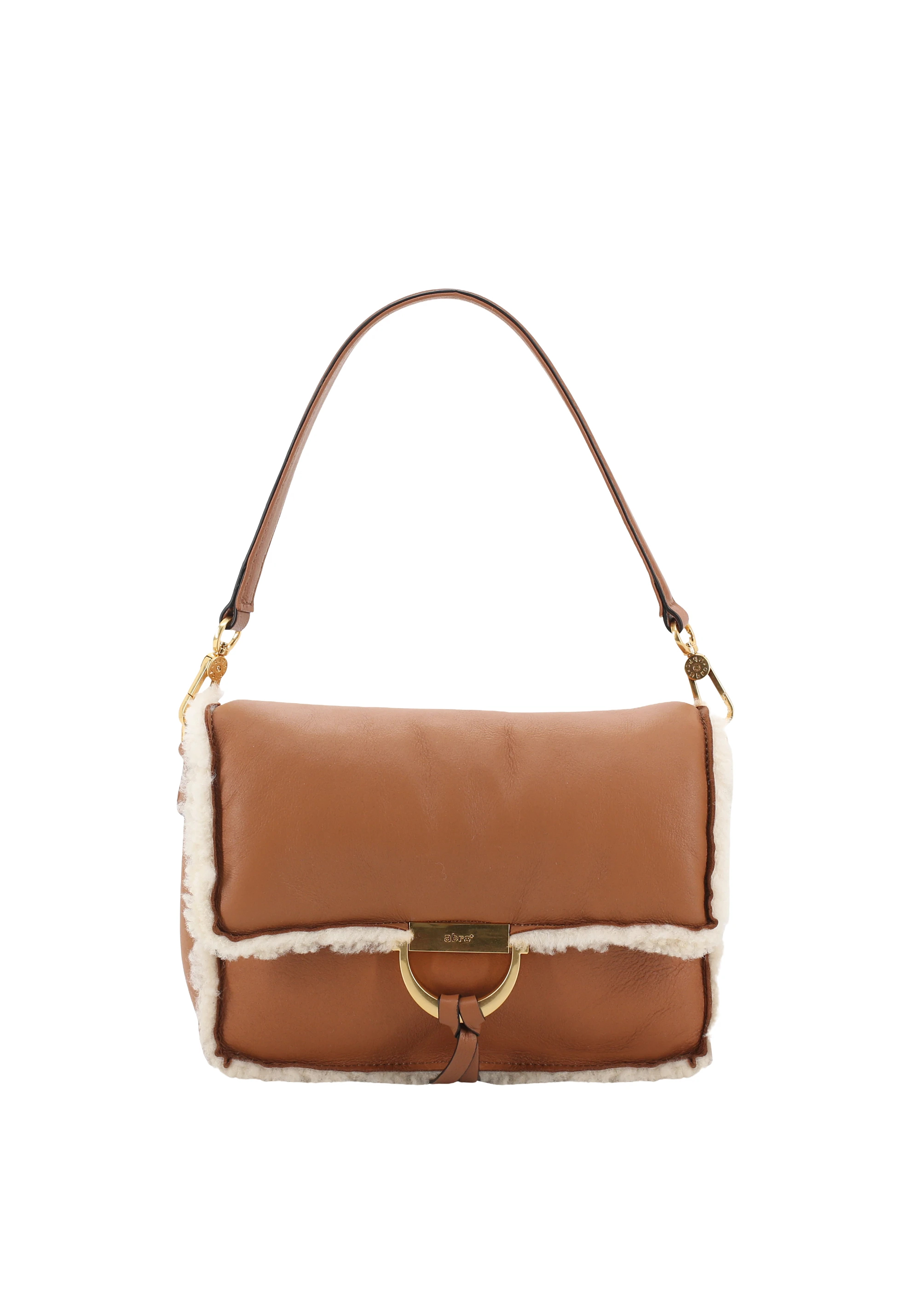 Shoulder Bag TEMI Leather Shearling reversible Standard
