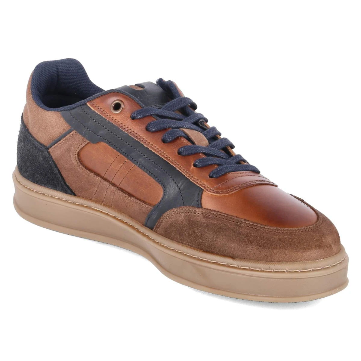 BullboxerLow Sneaker - Cognac-Navy