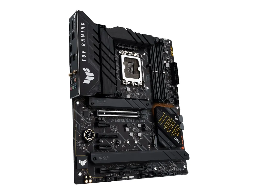 [OUTLET] - ASUS TUF GAMING Z690-PLUS WIFI - Bundkort - ATX - LGA1700 sokkel - Z690 Chipset - USB-C Gen1, USB 3.2 Gen 1, USB 3.2 Gen 2, USB-C Gen 2x2 - 2.5 Gigabit LAN, Wi-Fi 6, Bluetooth - onboard grafik (CPU påkrævet) - HD Audio (8-kanaler)