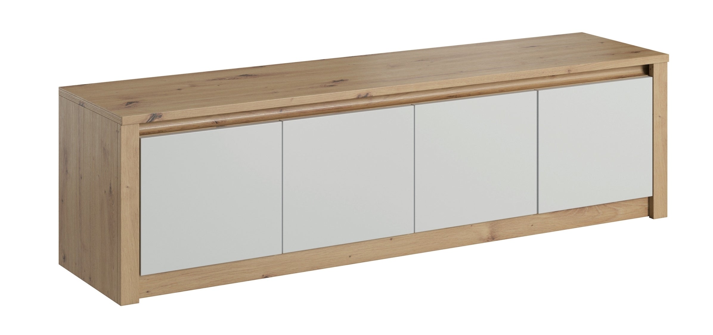 Meubella - TV-Meubel Melody - Wit - Eiken - 170 cm