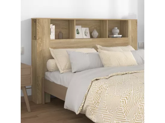 Armoire de tête de lit Chêne sonoma 160x18,5x104,5 cm