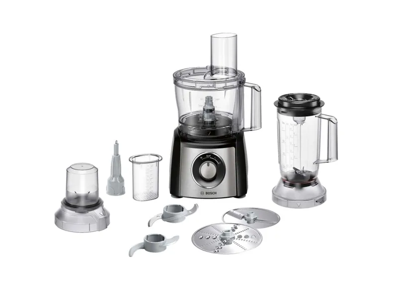 Bosch MultiTalent 3 MCM3501M -Foodprocessor 800 W - børstet rustfrit stål/sort