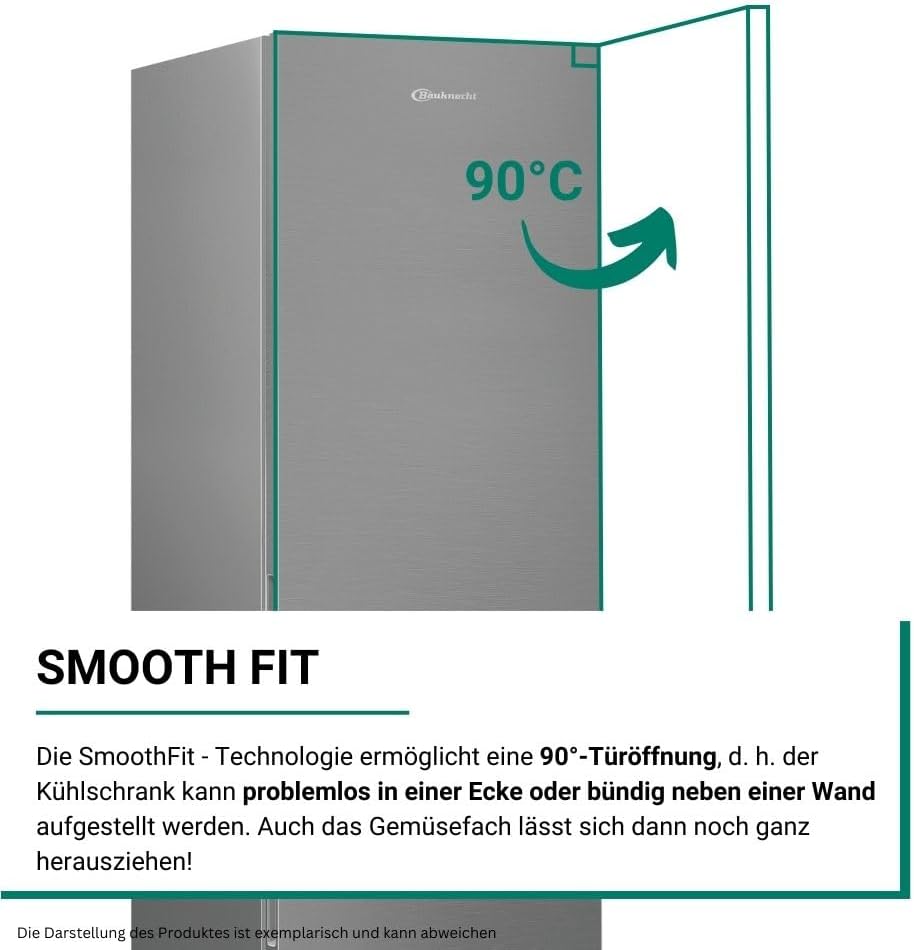 Bauknecht KGDNF 203 A/Freistehende Kühl- Gefrierkombination/Dynamic Intelligence/Dual Cool Total NoFrost/EEK A/Multi Zone/Smooth Fit/EvenFlow/FreshShield/ 25 Years Compressor Lifetime Tested by VDE