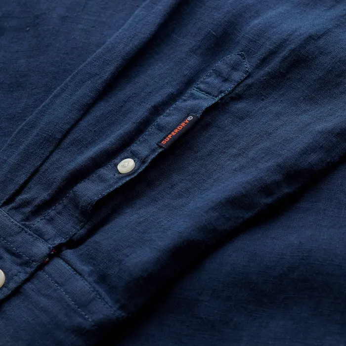 Superdry Vacation Linen LS Overhemd Heren