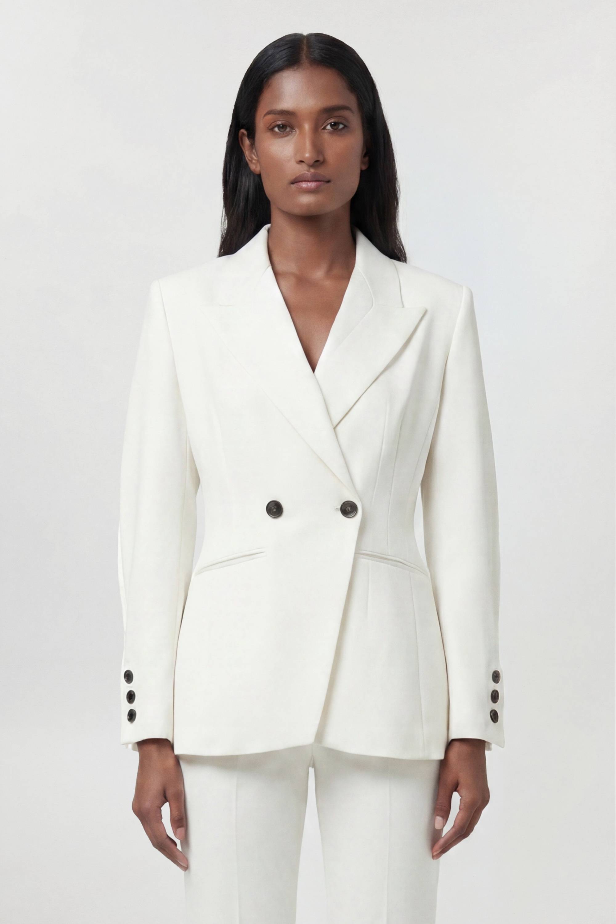 KarenMillen Blazer Tailleur Cintré Taille Sculptée En Tissu Stretch Compact