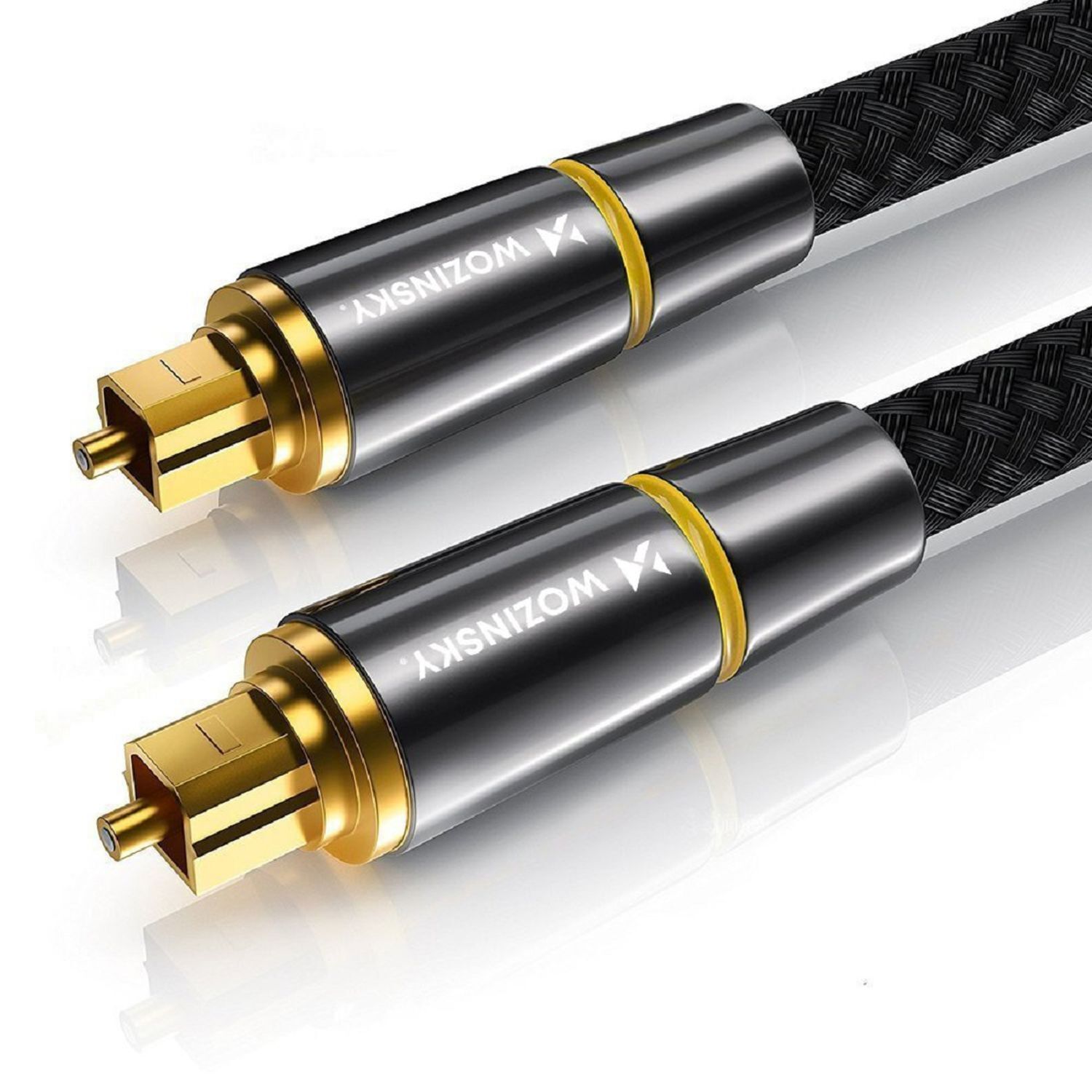 Audiokabel Digitale Glasfaser Toslink SPDIF Schwarz 2m