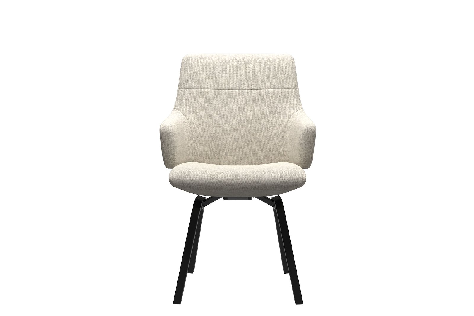 Chilli spisestol Tekstil Peony - Light Beige - Sort