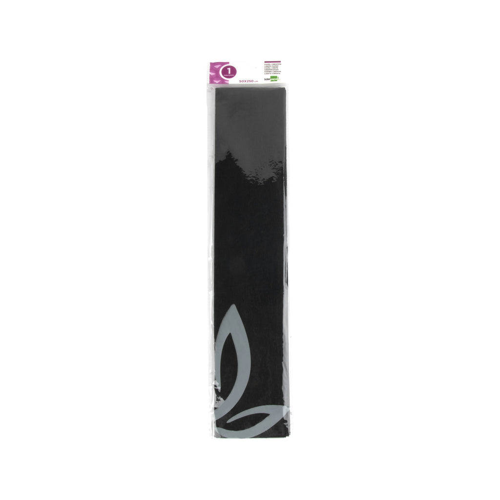 Papel Crepe Preto 50x25cm