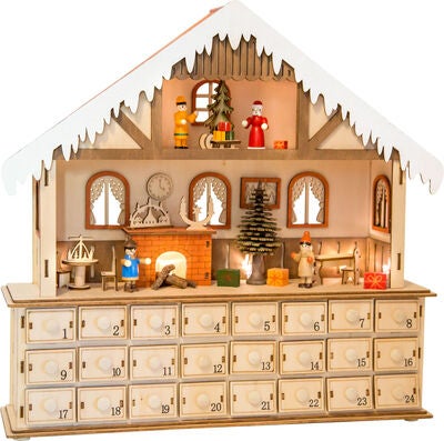 Small Foot Adventskalender Med Lys Tre