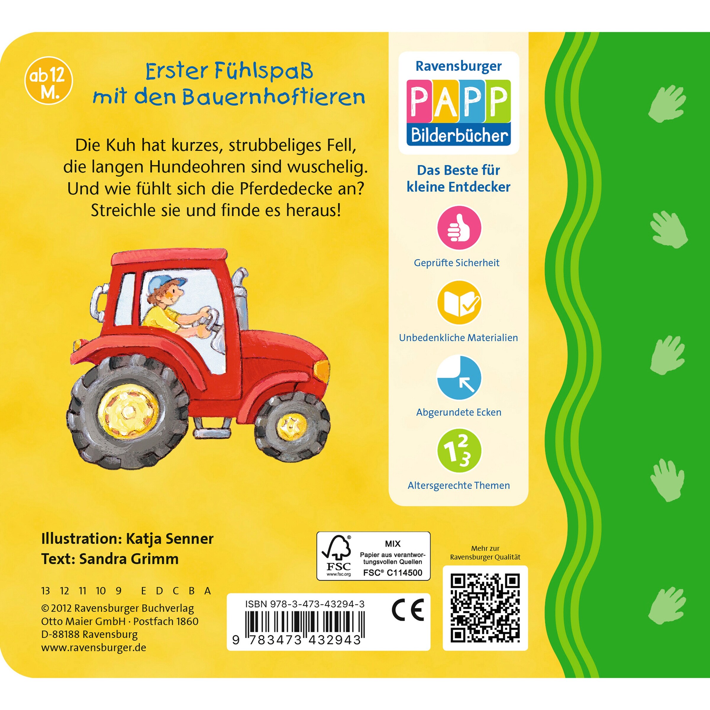 Ravensburger - PAPPBILDERBÜCHER Fühlbuch Mein kleiner Bauernhof