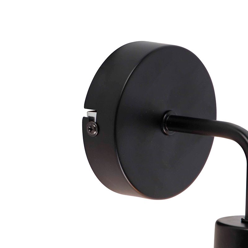 Moderne wandlamp zwart 15,5 cm - Facile