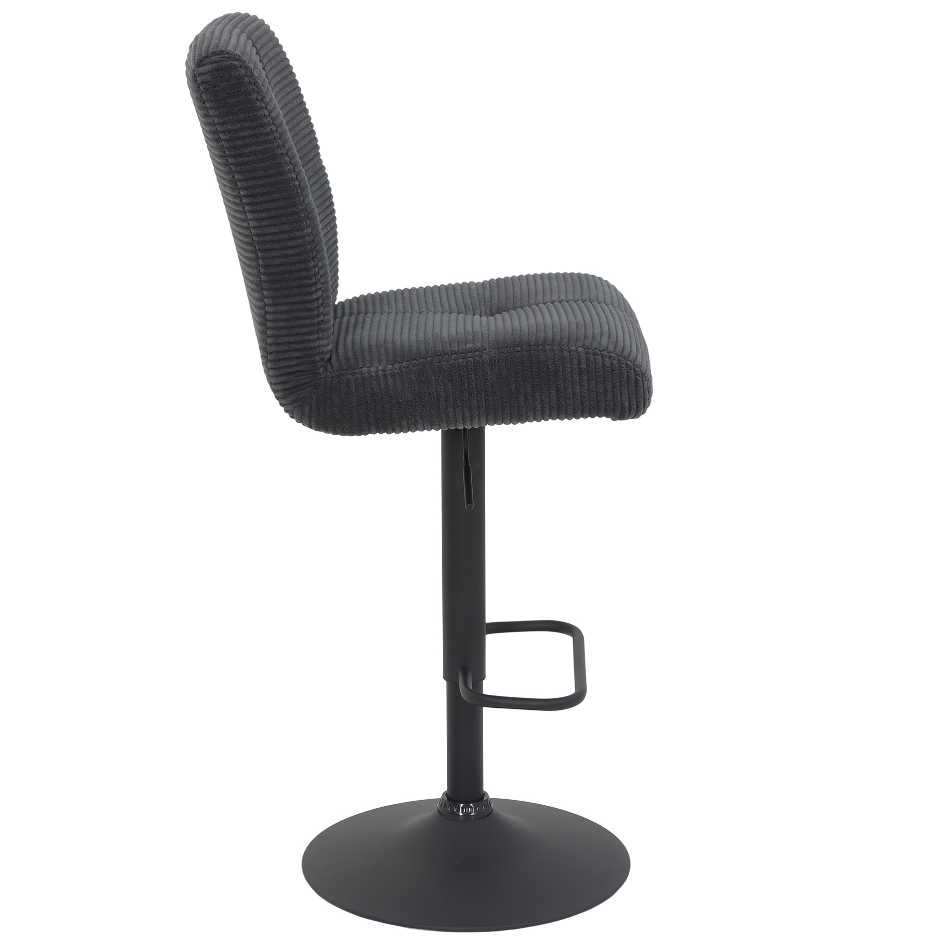 Barhocker - anthrazit-schwarz - Breitcord