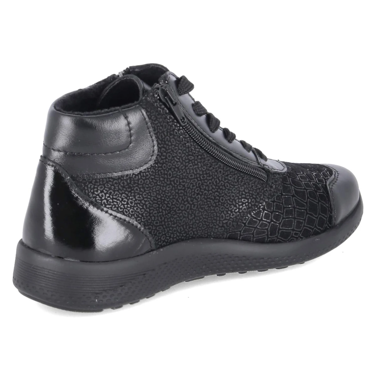BelianaSchnürboots KIRA 24 - black metall
