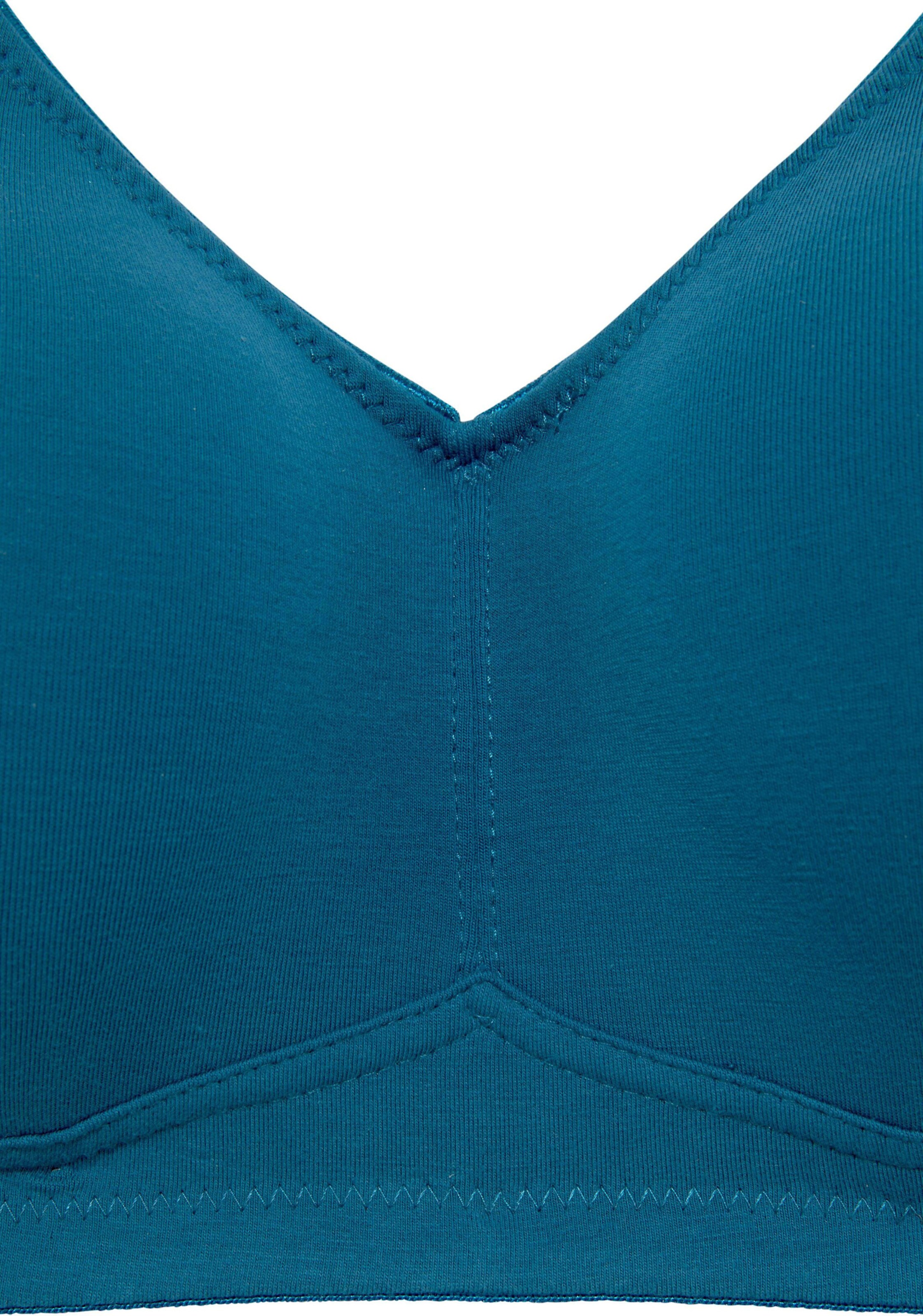 petite fleur Soft-BH in petrol+weiß