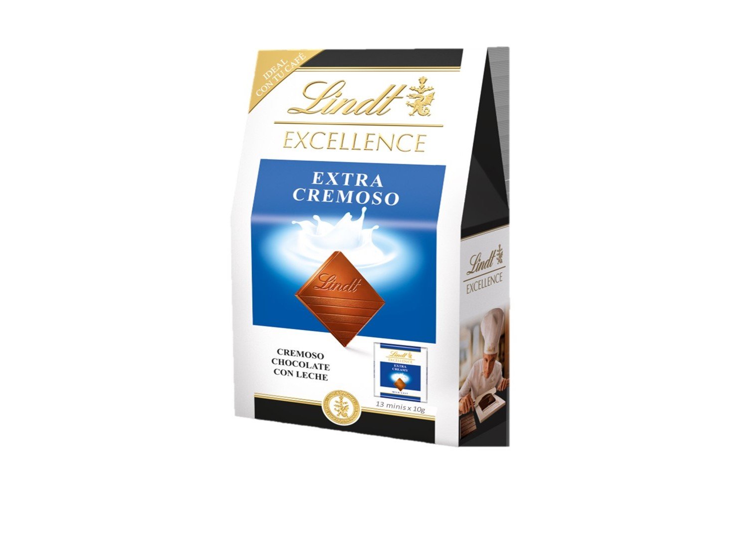 CHOCOLATE DE LEITE LINDT MINI TABLETE 130G