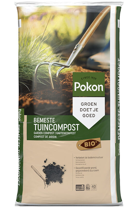 Pokon Bio bemeste tuincompost - Tuingrond - 40 Liter