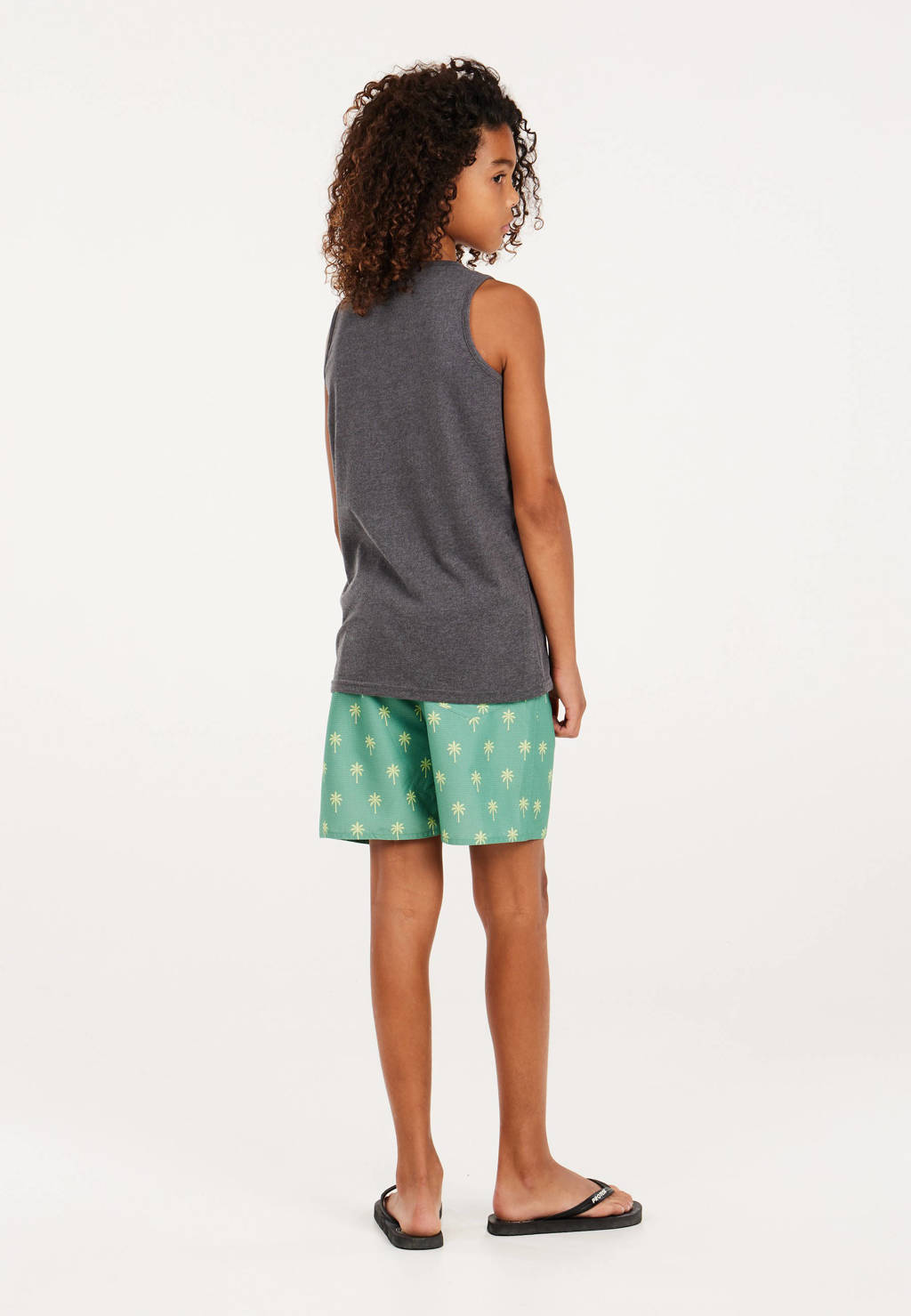 Protest gestreepte singlet grijs