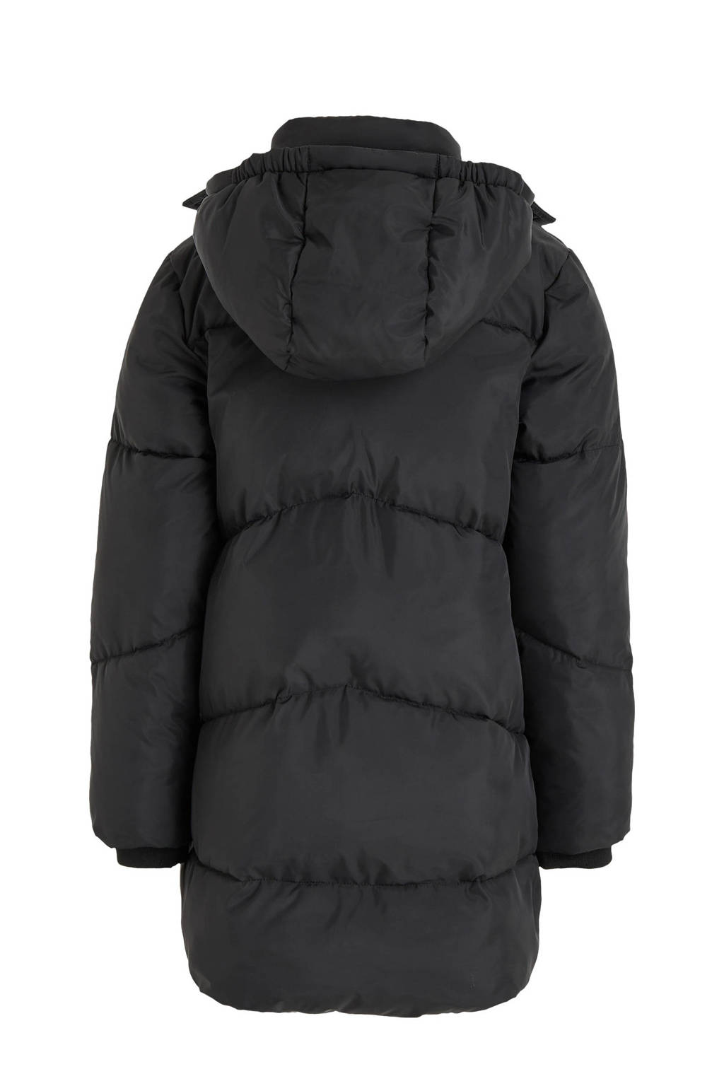 Calvin Klein gewatteerde winterjas van polyester zwart