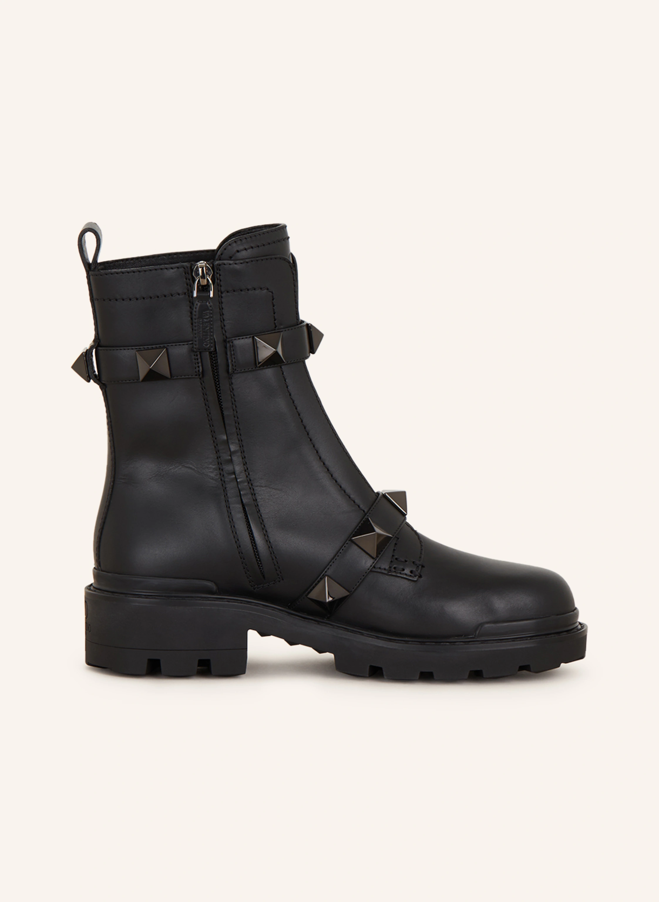 VALENTINO GARAVANI Biker Boots ROMAN STUD