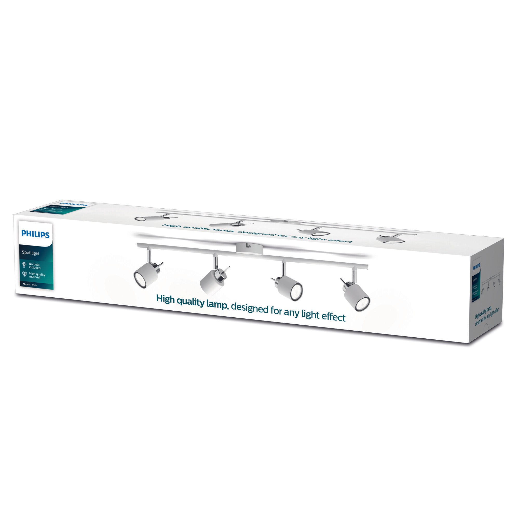Philips Meranti opbouwspot - 4-lichts - wit