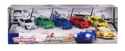 Majorette Japan Series Biler Gaveeske 5-Pack