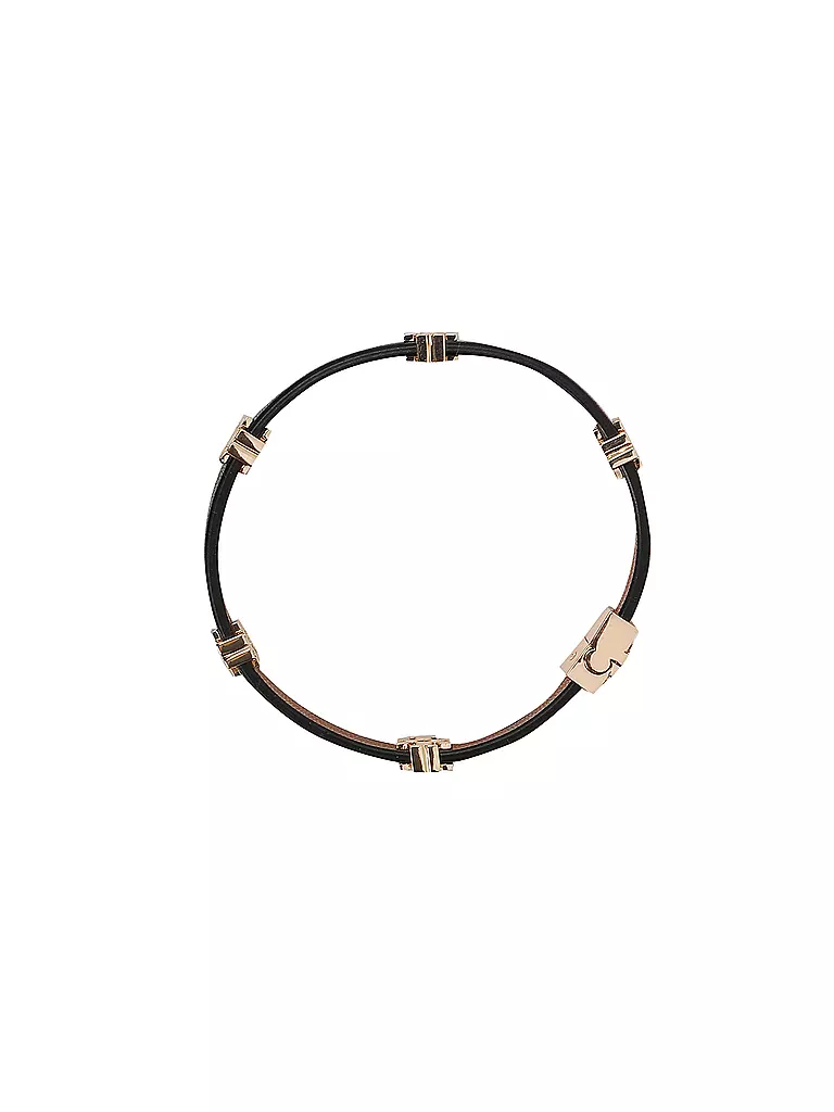TORY BURCH Lederarmband ELEANOR  schwarz