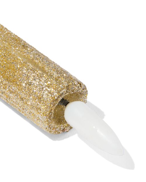 Bougie LED pailletée or