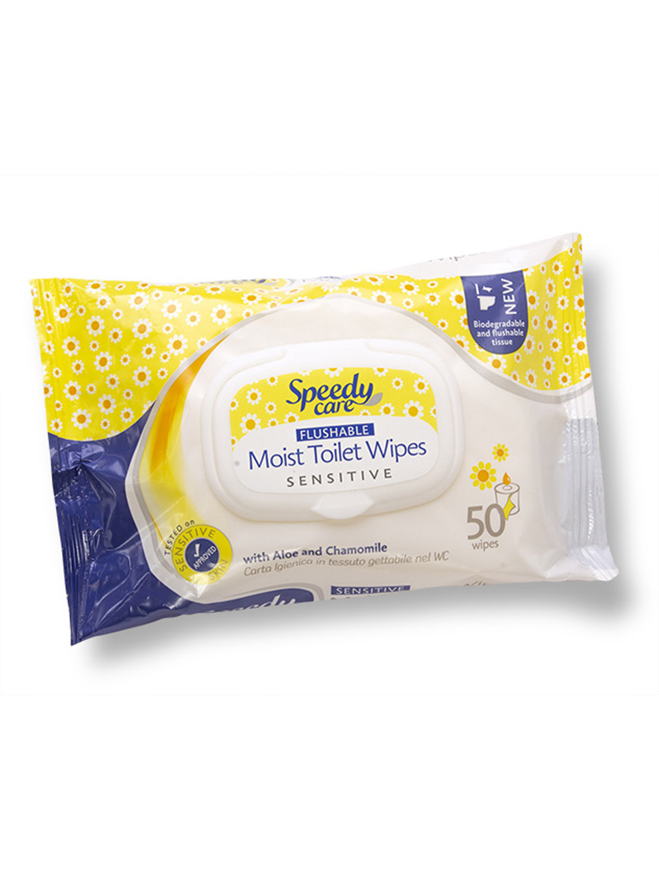 50 lingettes papier toilette humidifié