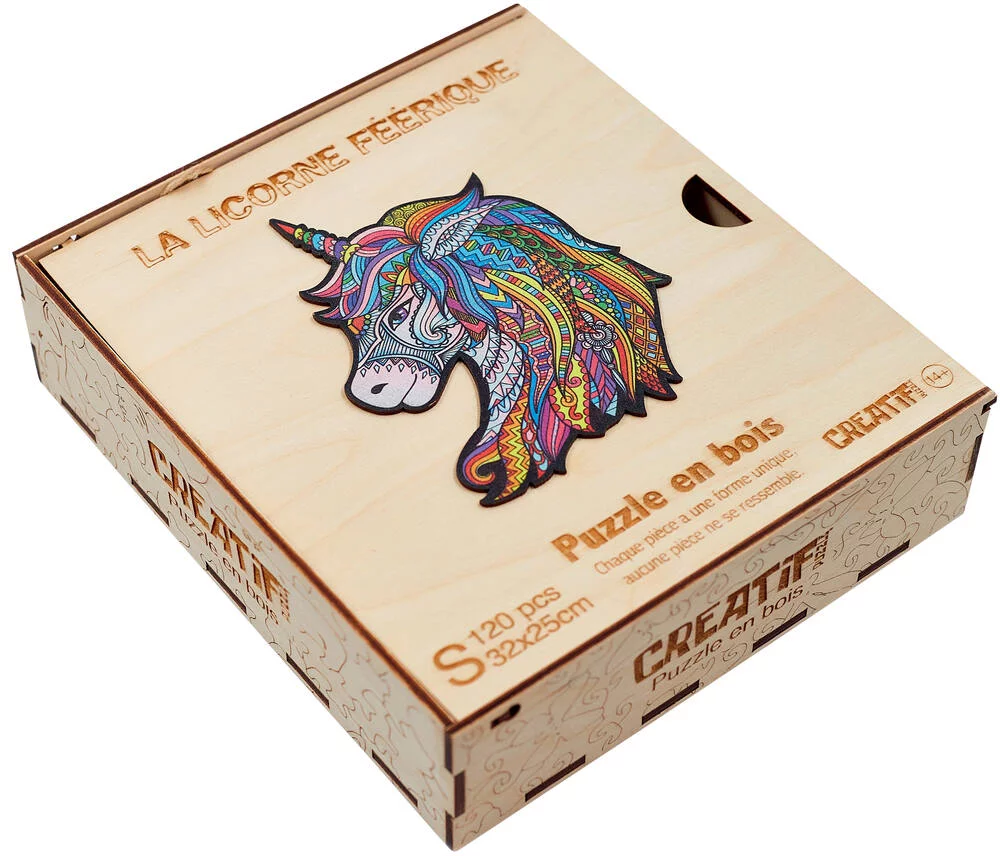 PUZZLE EN BOIS - LA LICORNE FEERIQUE