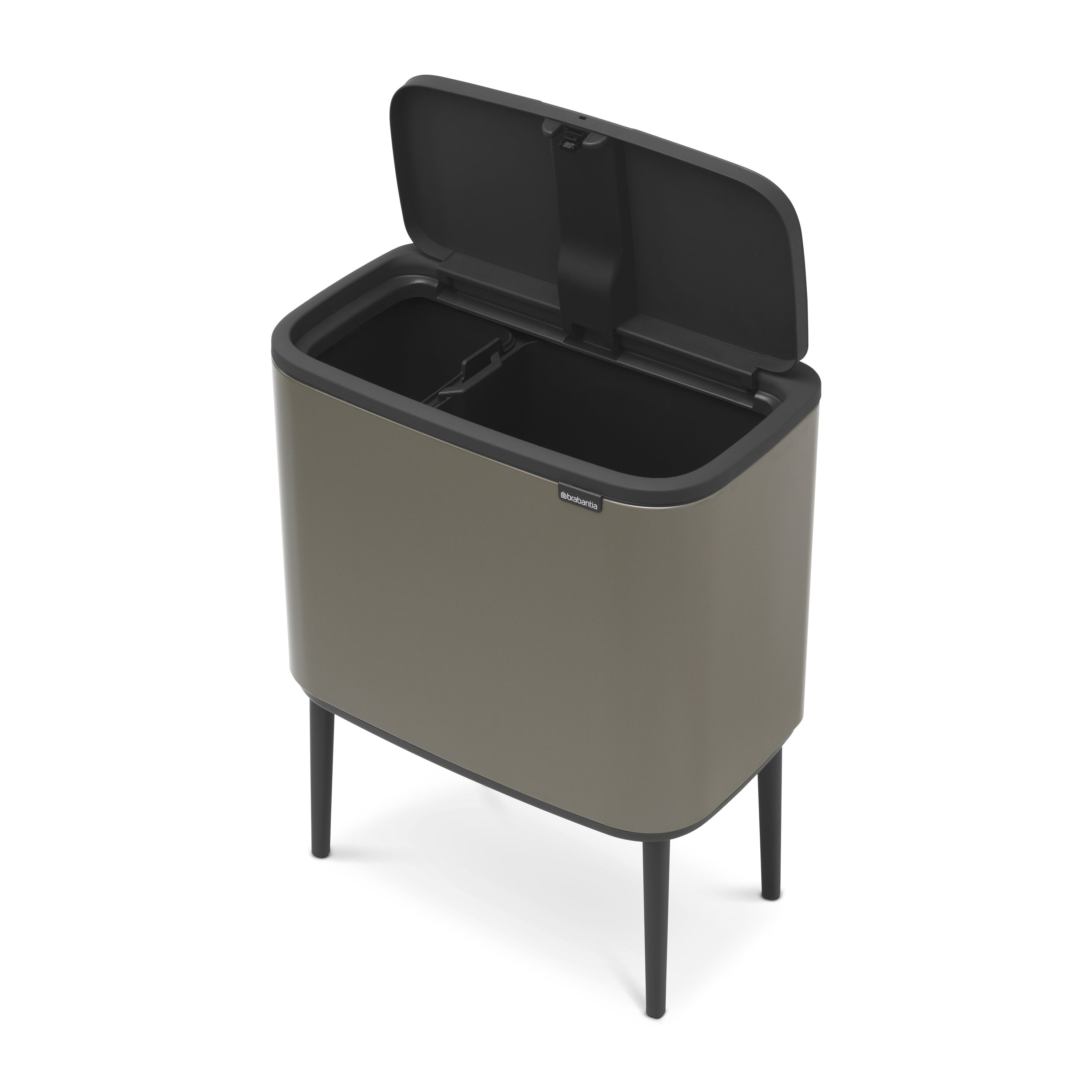 Brabantia Bo Touch Bin Afvalemmer 11 + 23 L - Platinum