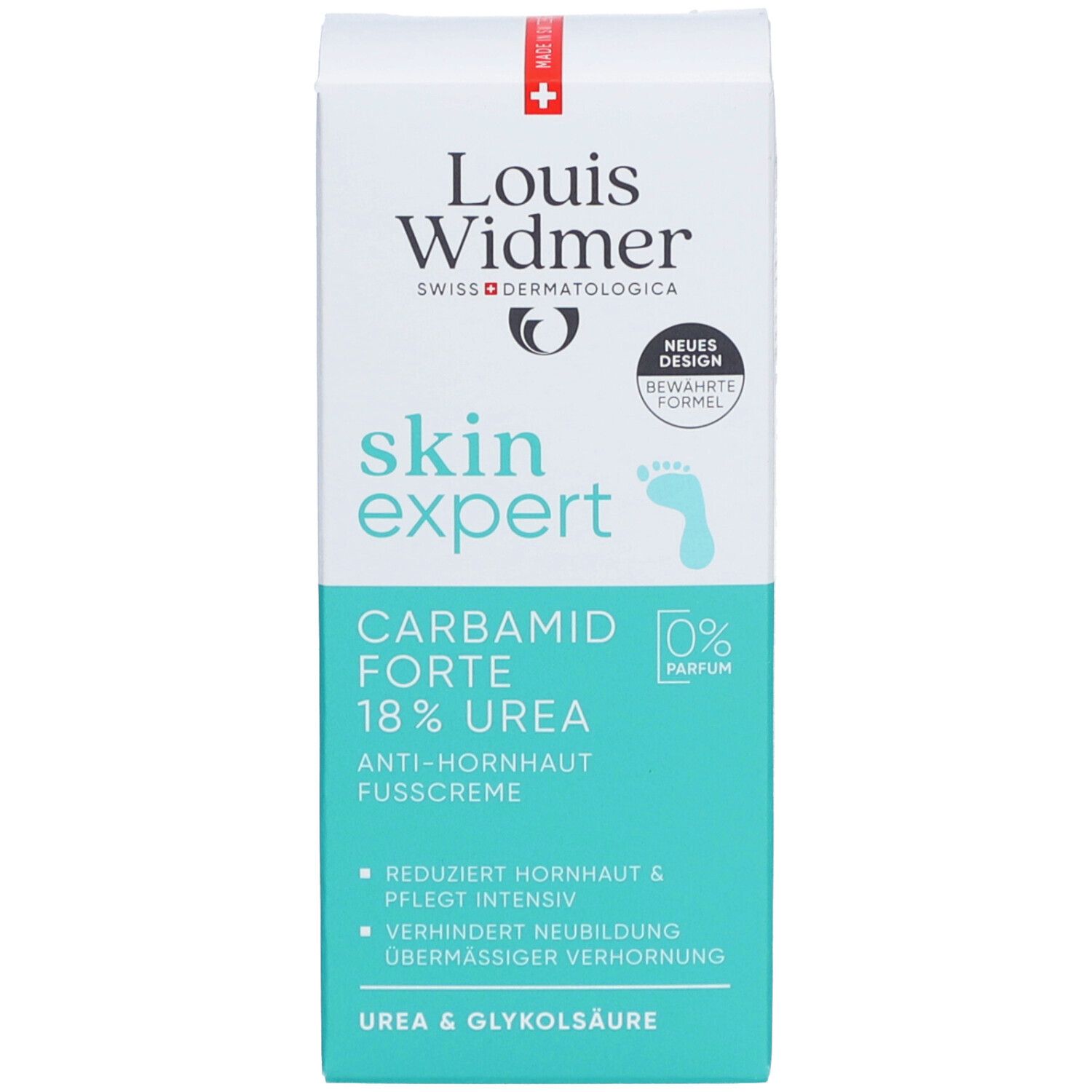 Louis Widmer skinexpert Carbamid Forte 18% Urea Anti-Hornhaut Fusscreme