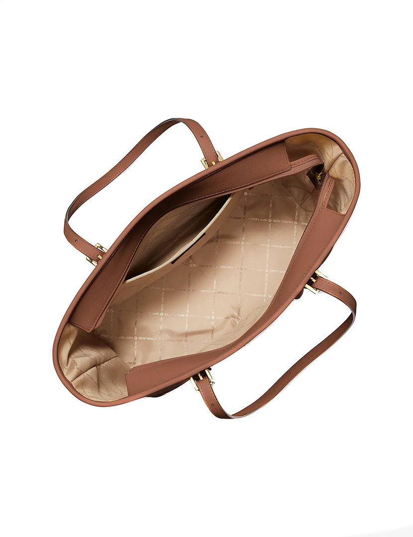 Large Jet Set Travel Tote Bag Brown