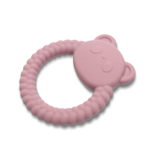 Hochet de dentition en silicone Panda Rose - LORELLI