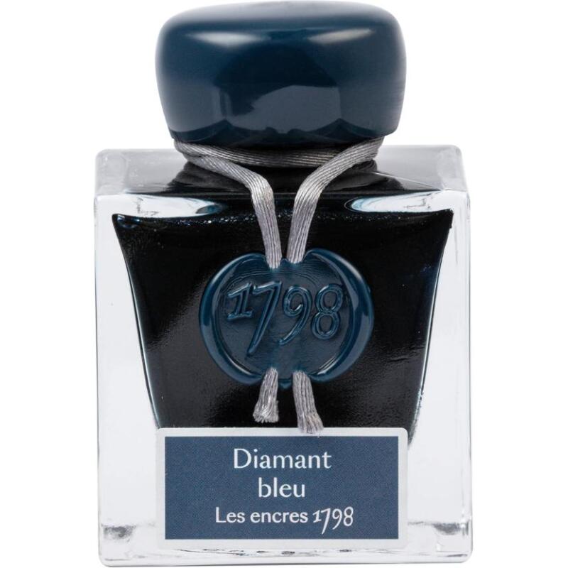 Encre 1798 à paillettes argentées - Diamant bleu