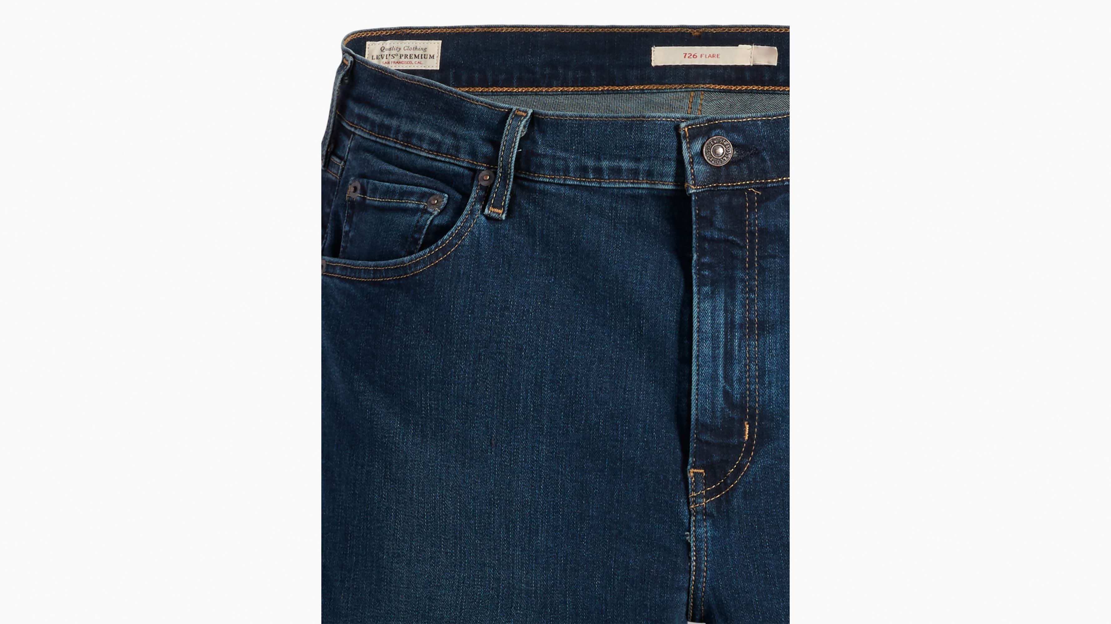 Jean évasé 726™ à taille haute (grandes tailles) - Dark Indigo Worn In - Bleu