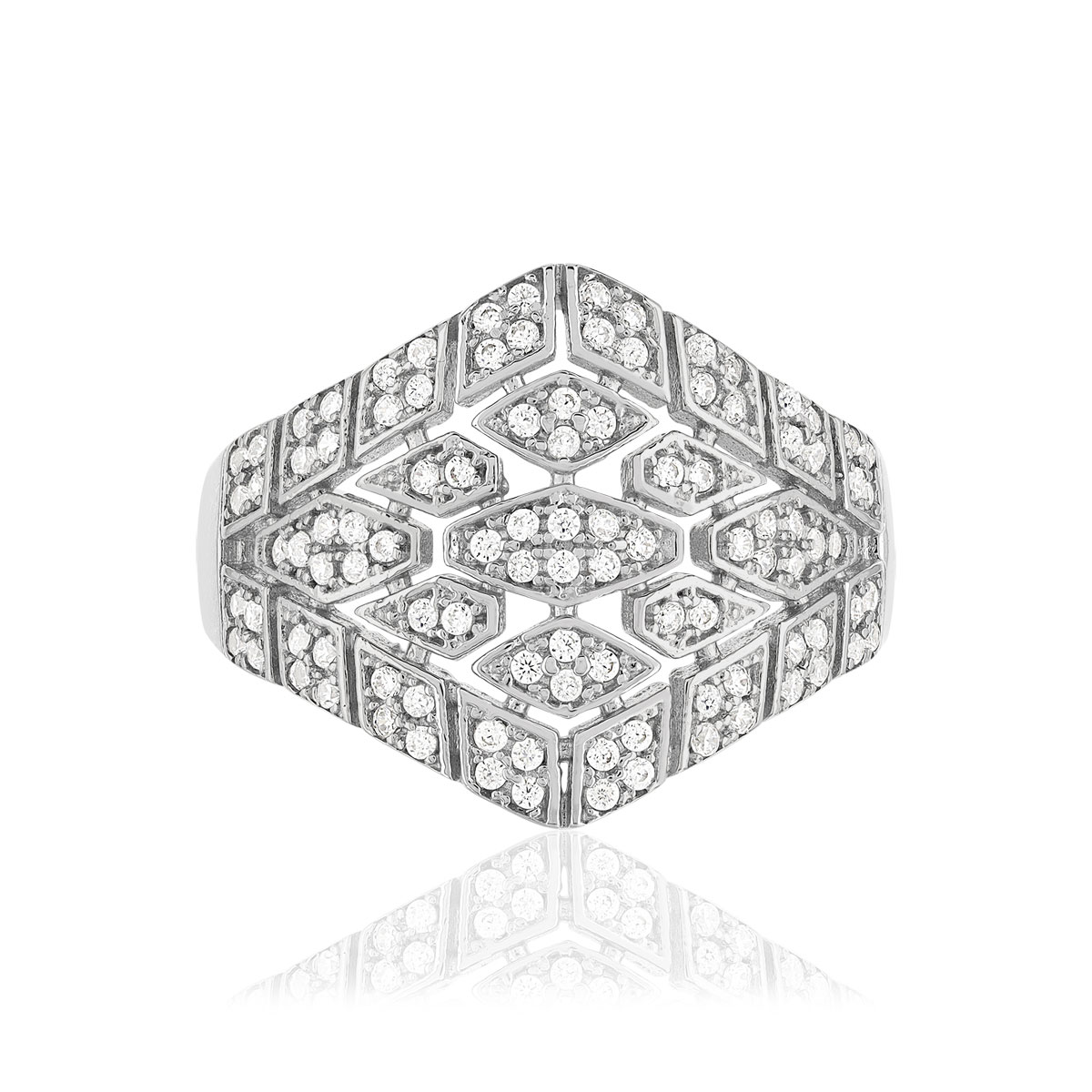 Bague argent 925 et zirconias