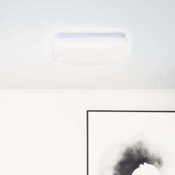 Brilliant plafondlamp Farica 22x22cm 8W 870lm, warm wit