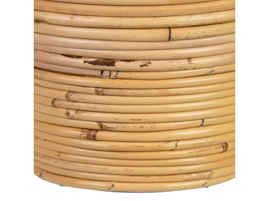 Panier rond en bambou 25x25x19h cm