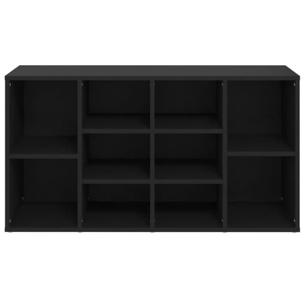 vidaXL Skobenk svart 103x30x54,5 cm sponplater