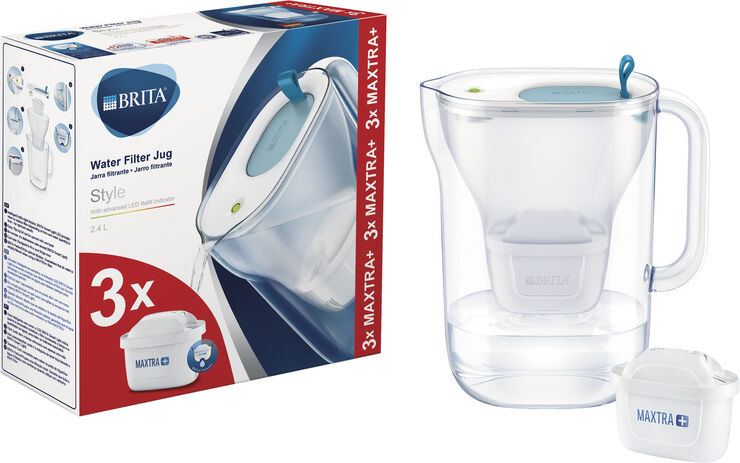 BRITA BRITA STYLE LED4W INCL 3 MXPRO JUG BLUE Blå
