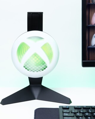 Xbox Headset Holder Med Lys - Til Bord - 23 CM