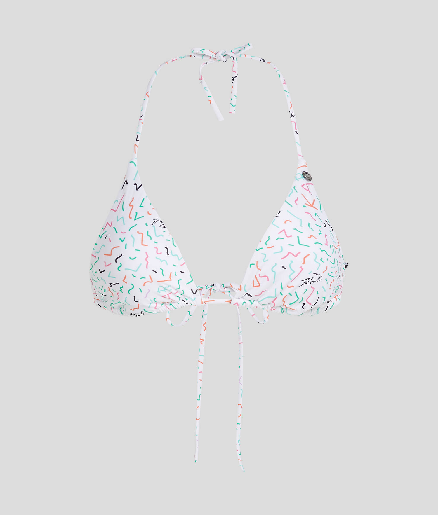 HAUT DE BIKINI TRIANGLE À IMPRIMÉ GÉOMÉTRIQUE