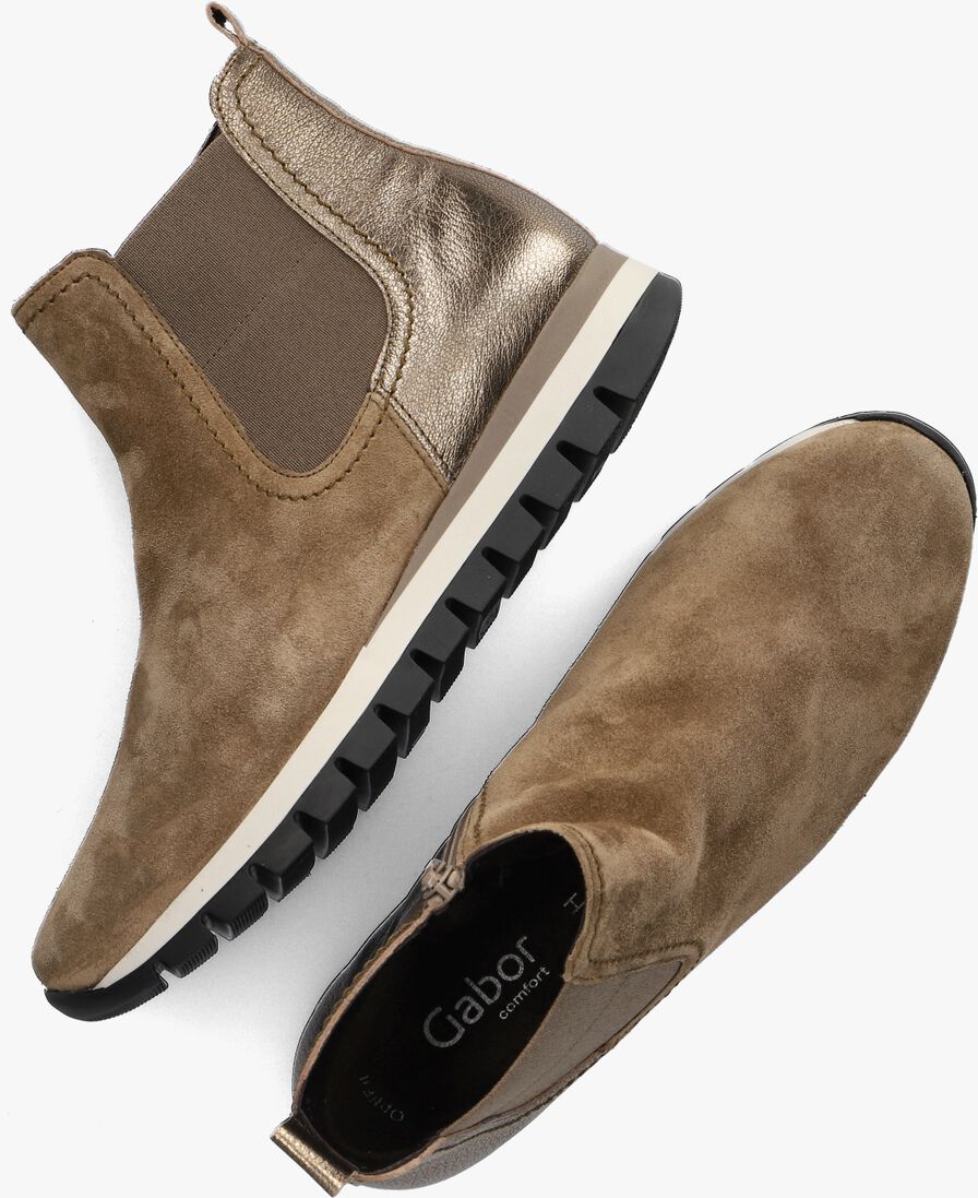 GABOR taupe gabor chelsea boots 451