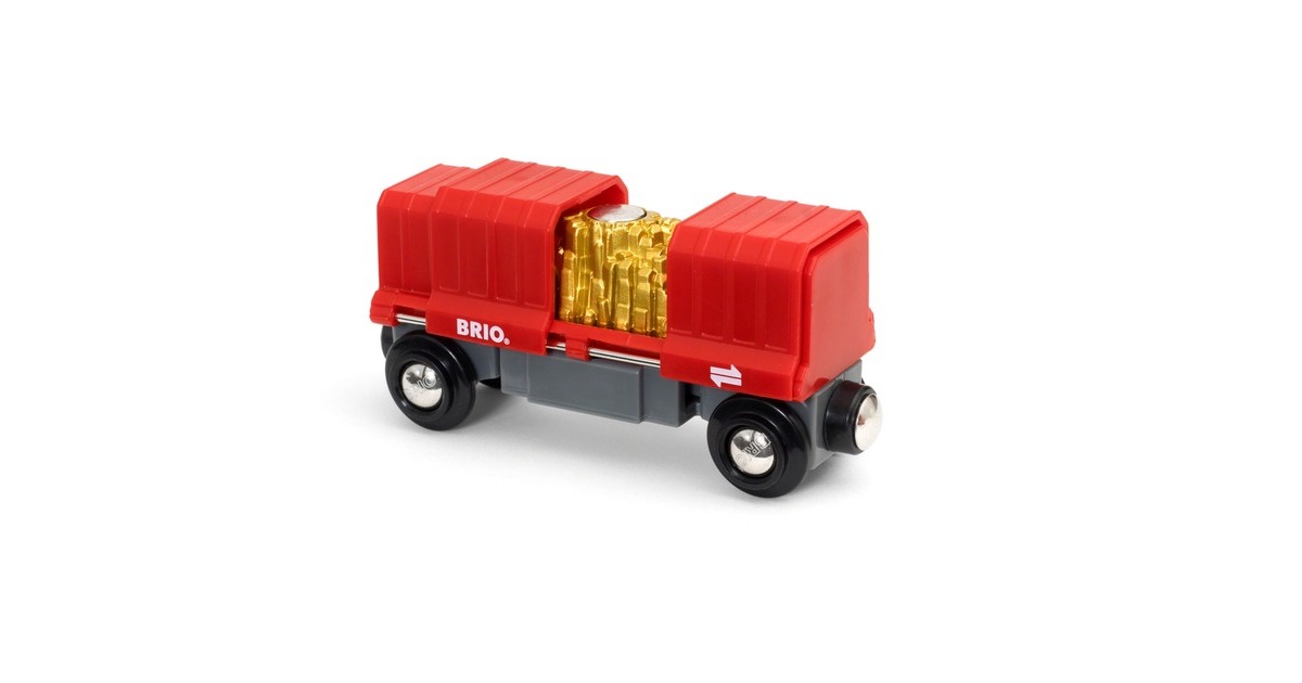 BRIOWorld - Vrachtwagon met goudlading Speelgoedvoertuig