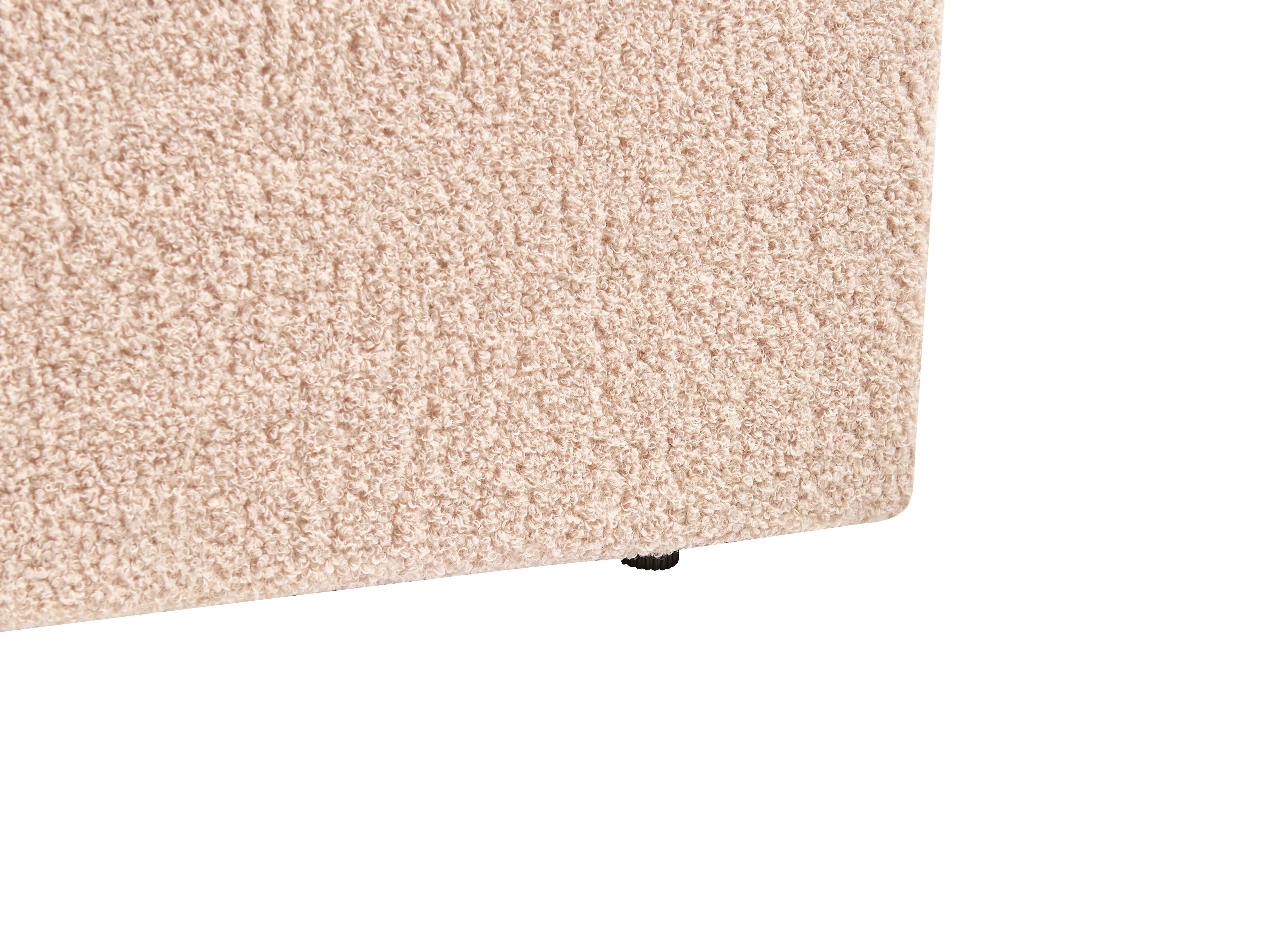 Bed met opbergruimte Bouclé ORBEY 180 x 200 cm Beige