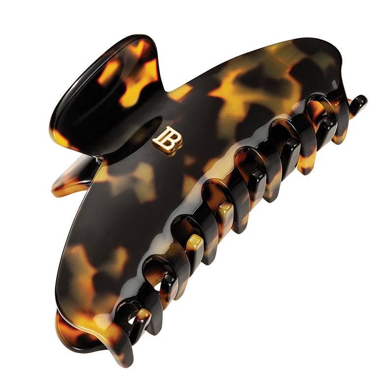 Balmain Cellulose Acetate Pince À Cheveux Medium Hairclip Tortoise Shell