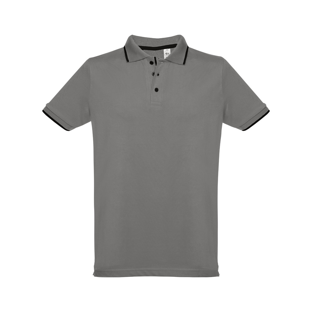hi!dea 30137 - Polo bicolore en coton pour hommes