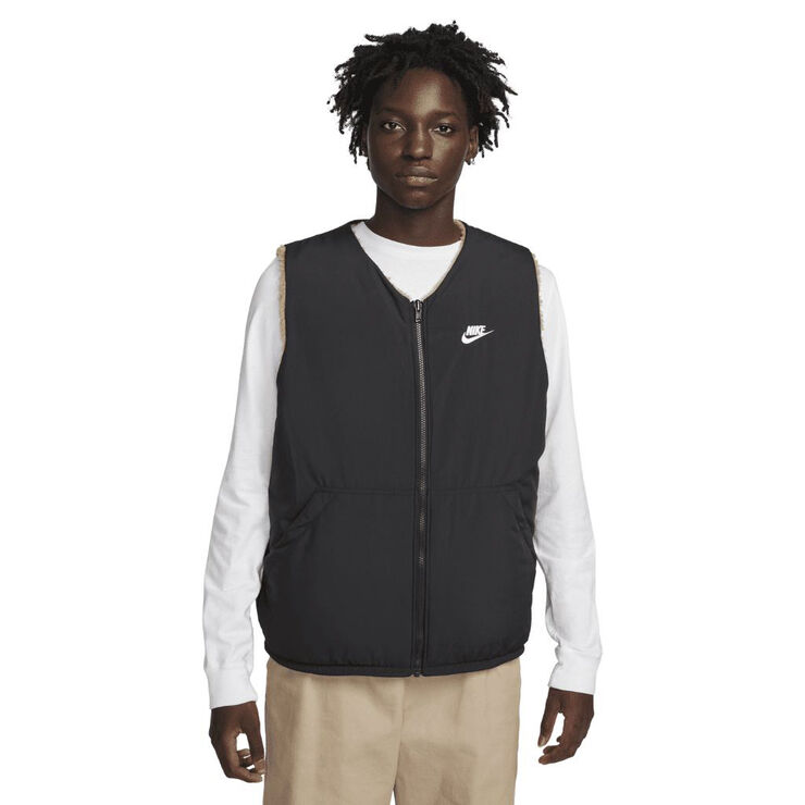 Nike club  reversible winterized vest Dk driftwood/black/sail