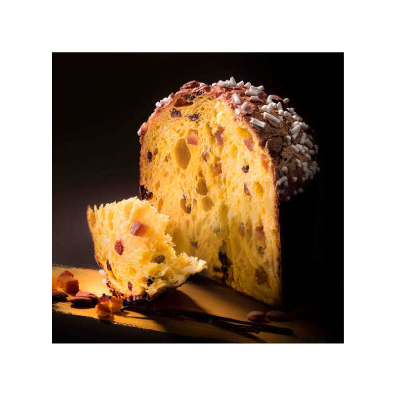 Panettone Biasetto classique avec glaçage aux amandes